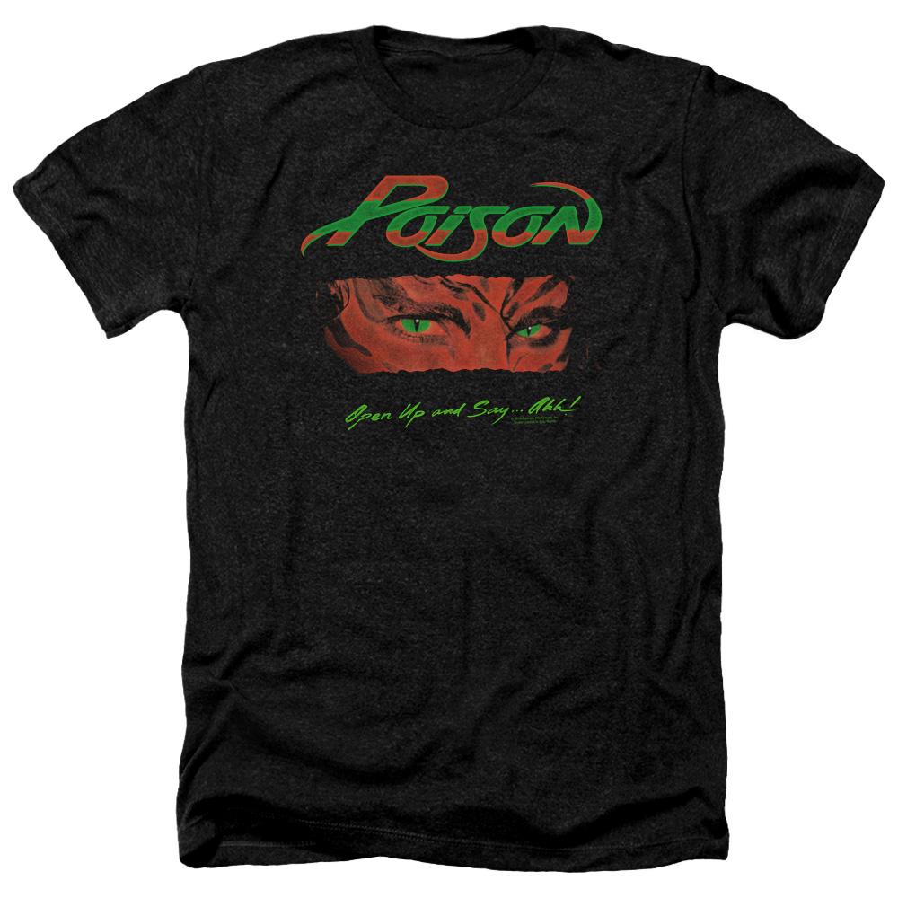 Poison Open Up Heather Mens T Shirt Black