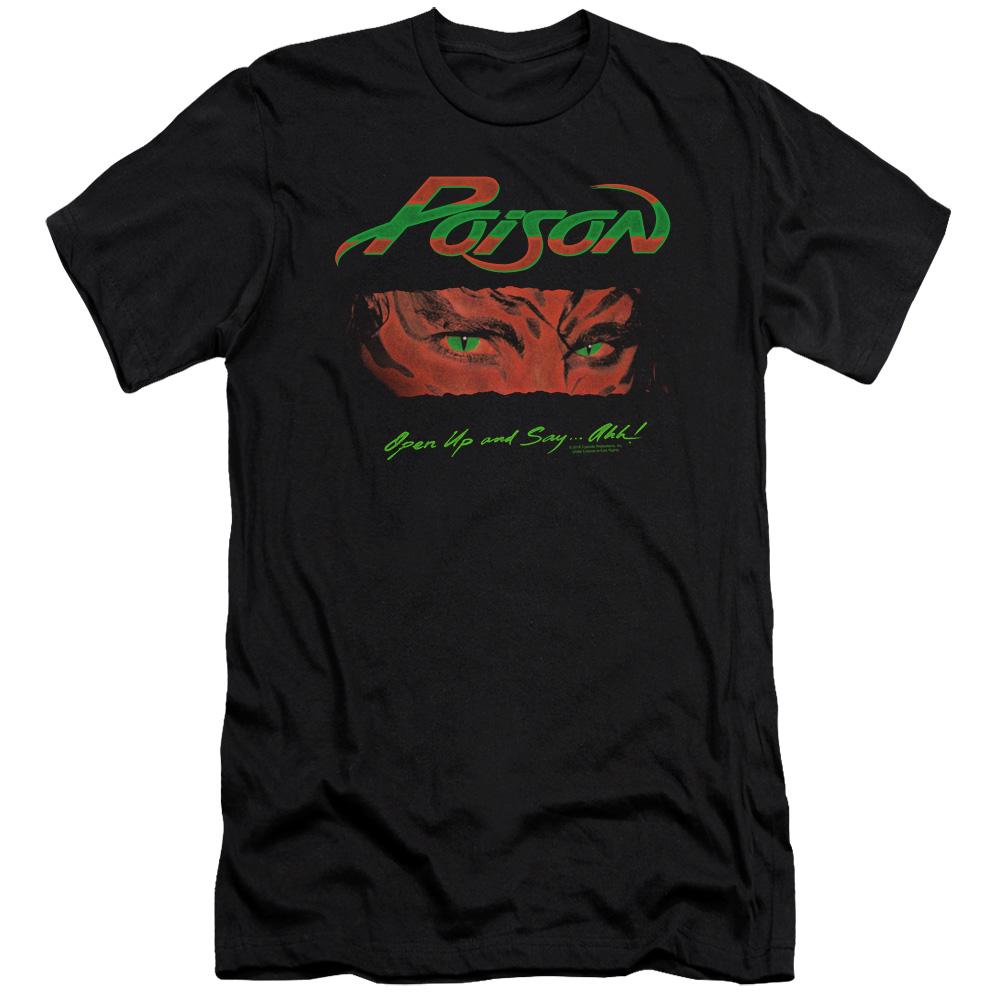 Poison Open Up Premium Bella Canvas Slim Fit Mens T Shirt Black