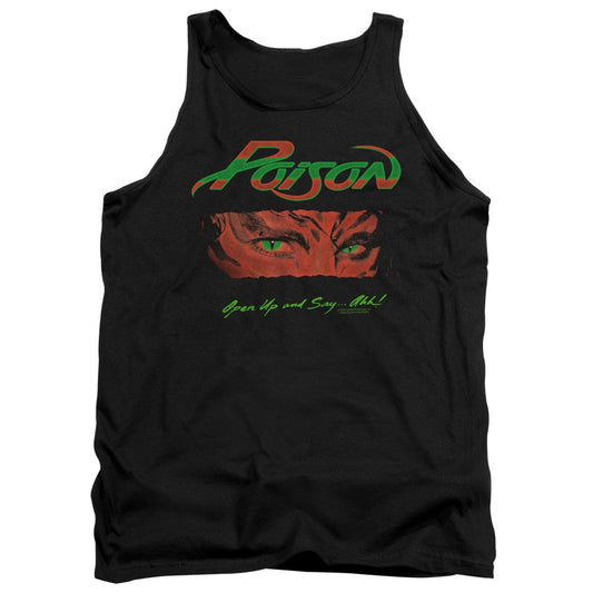 Poison Open Up Mens Tank Top Shirt Black