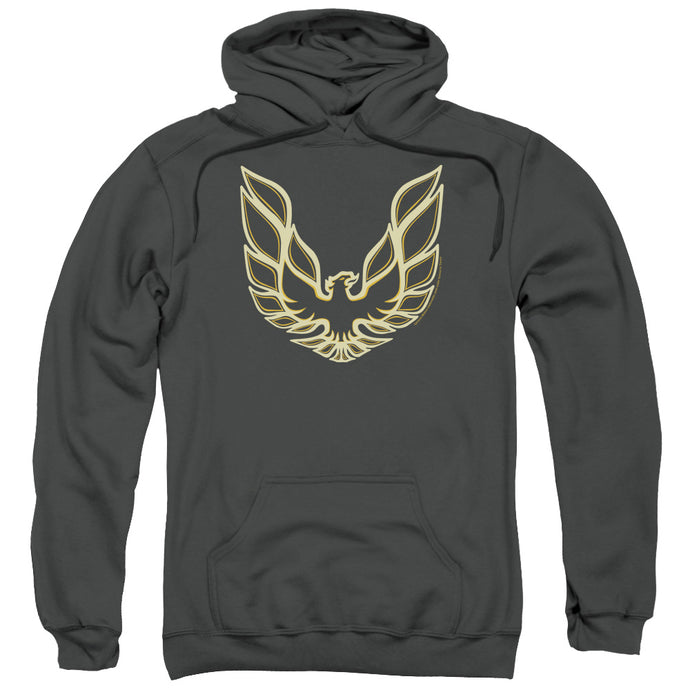 Pontiac Iconic Firebird Mens Hoodie Charcoal