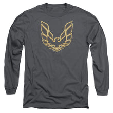 Load image into Gallery viewer, Pontiac Iconic Firebird Mens Long Sleeve Shirt Charcoal