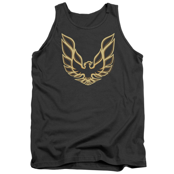 Pontiac Iconic Firebird Mens Tank Top Shirt Charcoal