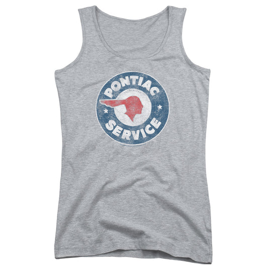 Pontiac Vintage Pontiac Service Womens Tank Top Shirt Athletic Heather