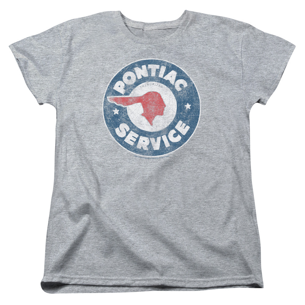 Pontiac Vintage Pontiac Service Womens T Shirt Athletic Heather