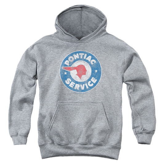 Pontiac Vintage Pontiac Service Kids Youth Hoodie Athletic Heather