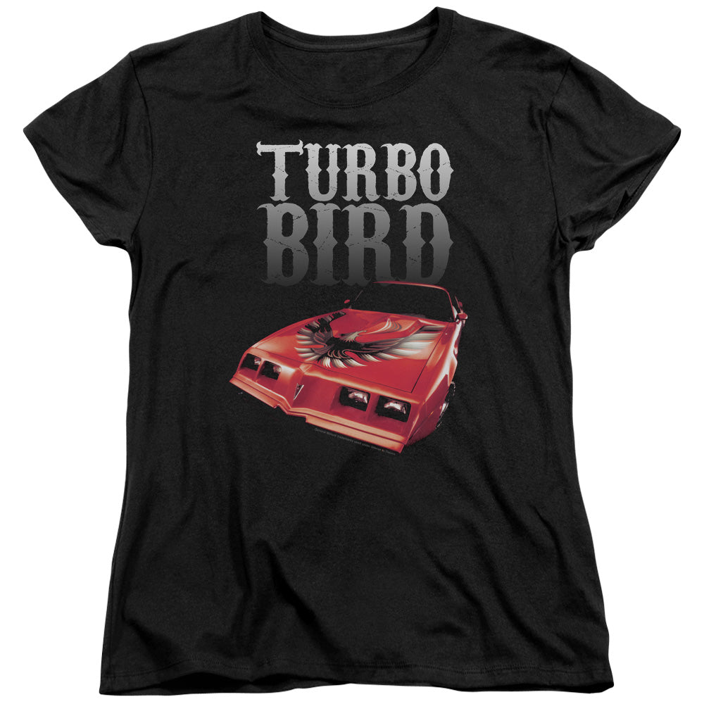 Pontiac Turbo Bird Womens T Shirt Black