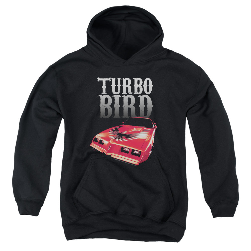 Pontiac Turbo Bird Kids Youth Hoodie Black