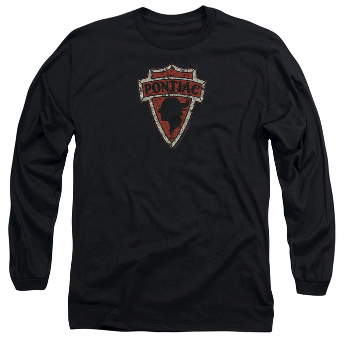 Pontiac Early Pontiac Arrowhead Mens Long Sleeve Shirt Black