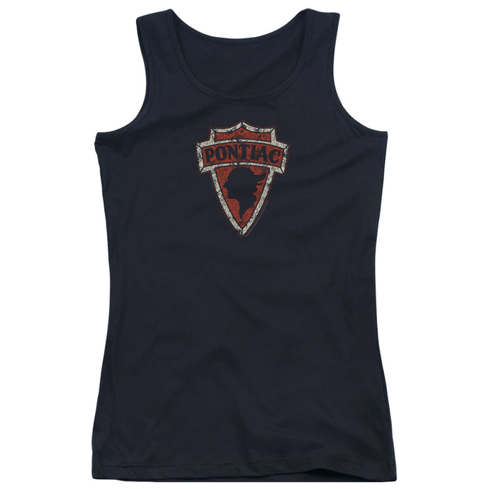 Pontiac Early Pontiac Arrowhead Womens Tank Top Shirt Black