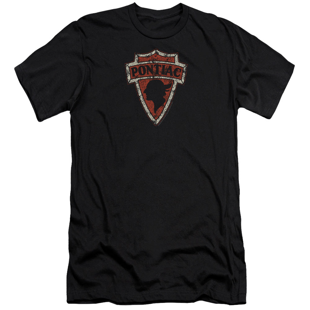 Pontiac Early Pontiac Arrowhead Slim Fit Mens T Shirt Black