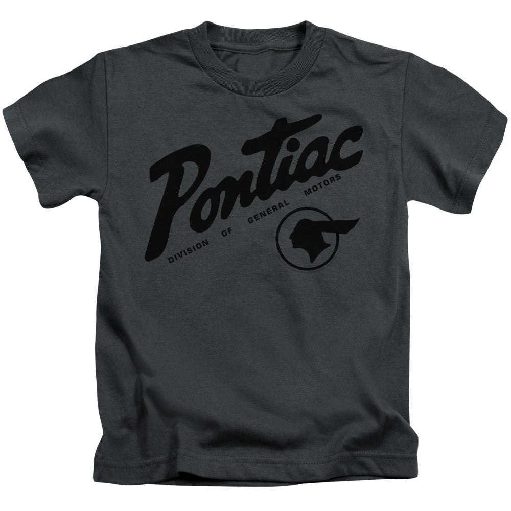 Pontiac Division Juvenile Kids Youth T Shirt Charcoal