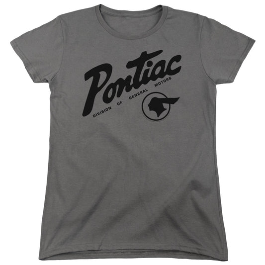 Pontiac Division Womens T Shirt Charcoal