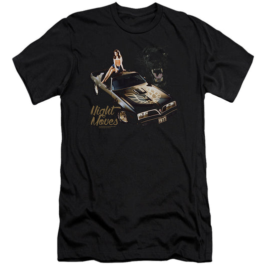 Pontiac Night Moves Slim Fit Mens T Shirt Black