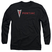 Load image into Gallery viewer, Pontiac Modern Pontiac Arrowhead Mens Long Sleeve Shirt Black