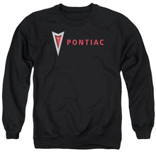 Load image into Gallery viewer, Pontiac Modern Pontiac Arrowhead Mens Crewneck Sweatshirt Black