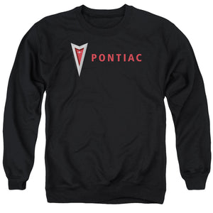 Pontiac Modern Pontiac Arrowhead Mens Crewneck Sweatshirt Black