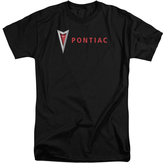 Pontiac Modern Pontiac Arrowhead Mens Tall T Shirt Black