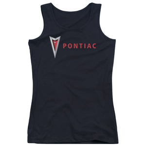 Pontiac Modern Pontiac Arrowhead Womens Tank Top Shirt Black