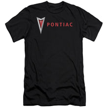 Load image into Gallery viewer, Pontiac Modern Pontiac Arrowhead Premium Bella Canvas Slim Fit Mens T Shirt Black