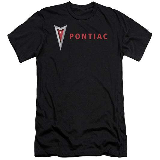 Pontiac Modern Pontiac Arrowhead Slim Fit Mens T Shirt Black