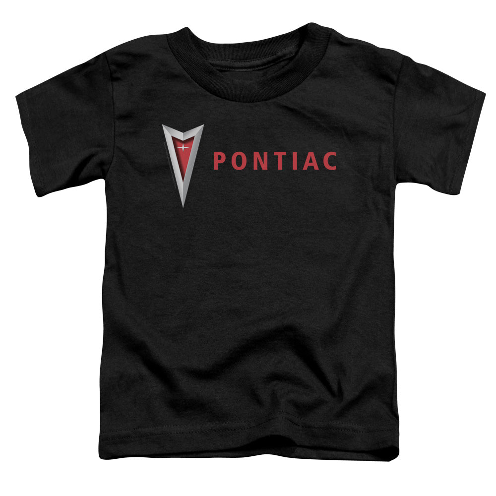 Pontiac Modern Pontiac Arrowhead Toddler Kids Youth T Shirt Black