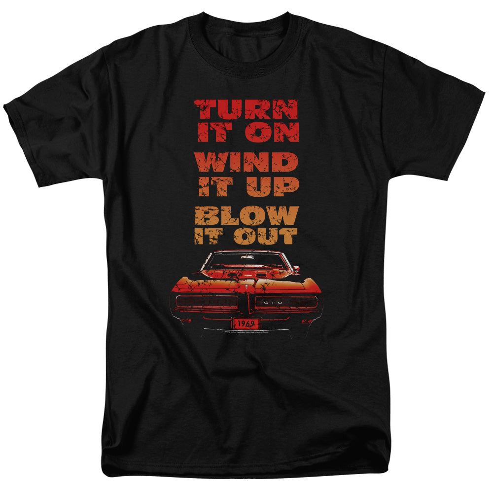 Pontiac Blow It Out Gto Mens T Shirt Black