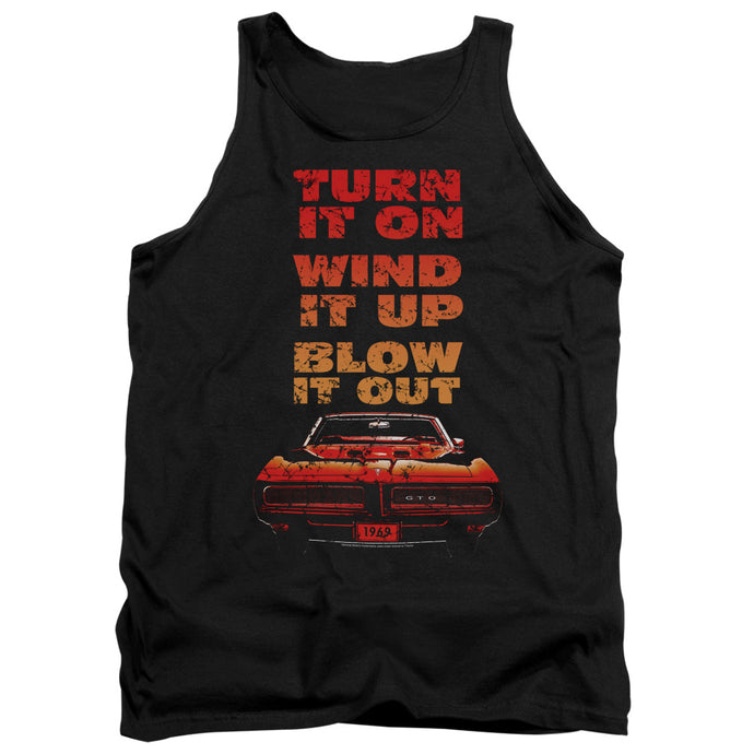 Pontiac Blow It Out Gto Mens Tank Top Shirt Black