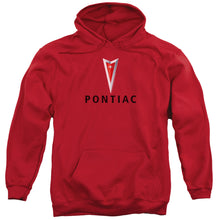 Load image into Gallery viewer, Pontiac Centered Arrowhead Mens Hoodie Red