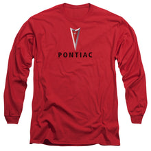 Load image into Gallery viewer, Pontiac Centered Arrowhead Mens Long Sleeve Shirt Red