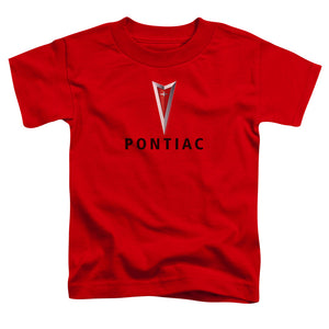 Pontiac Centered Arrowhead Toddler Kids Youth T Shirt Red