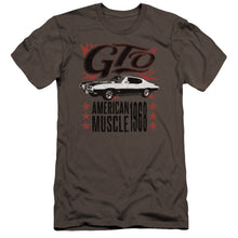 Load image into Gallery viewer, Pontiac Gto Flames Premium Bella Canvas Slim Fit Mens T Shirt Charcoal