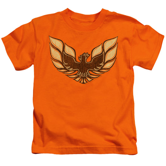 Pontiac Ross 1975 Bird Juvenile Kids Youth T Shirt Orange