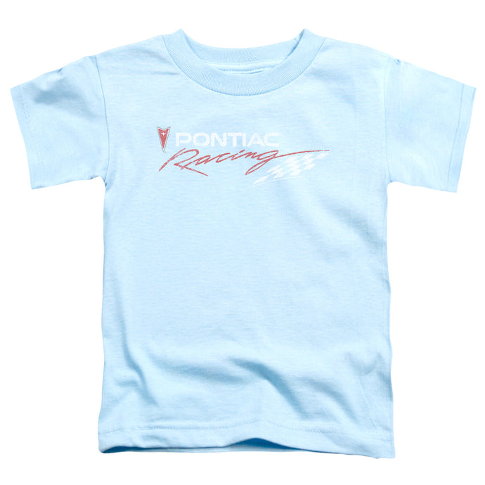 Pontiac Pontiac Racing Rough Hewn Toddler Kids Youth T Shirt Light Blue