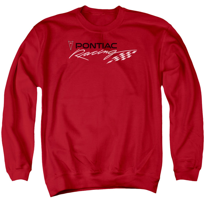 Pontiac Red Pontiac Racing Mens Crewneck Sweatshirt Red