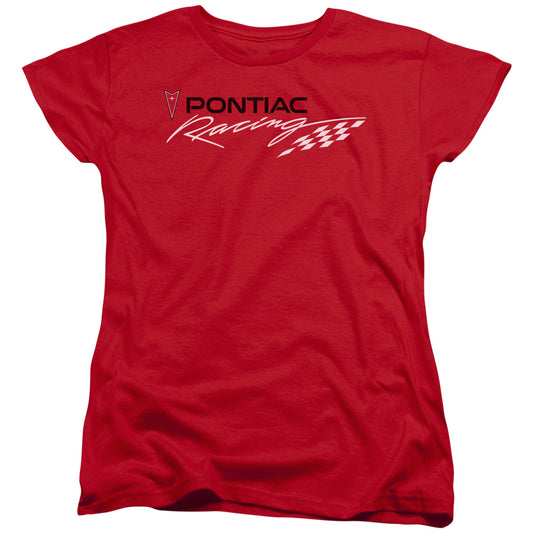 Pontiac Red Pontiac Racing Womens T Shirt Red