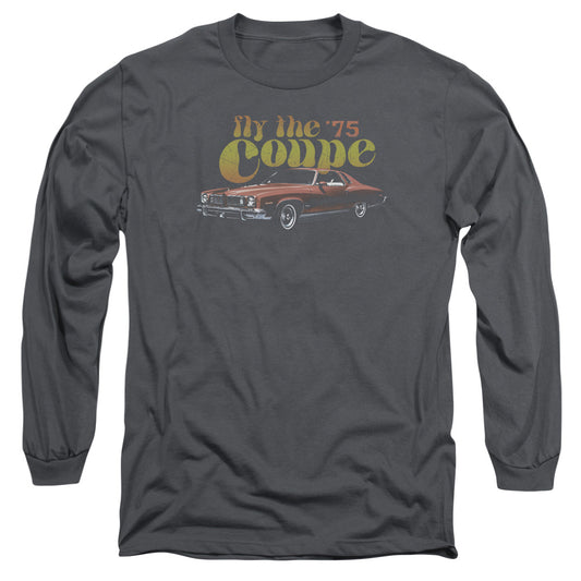 Pontiac Fly The Coupe Mens Long Sleeve Shirt Charcoal