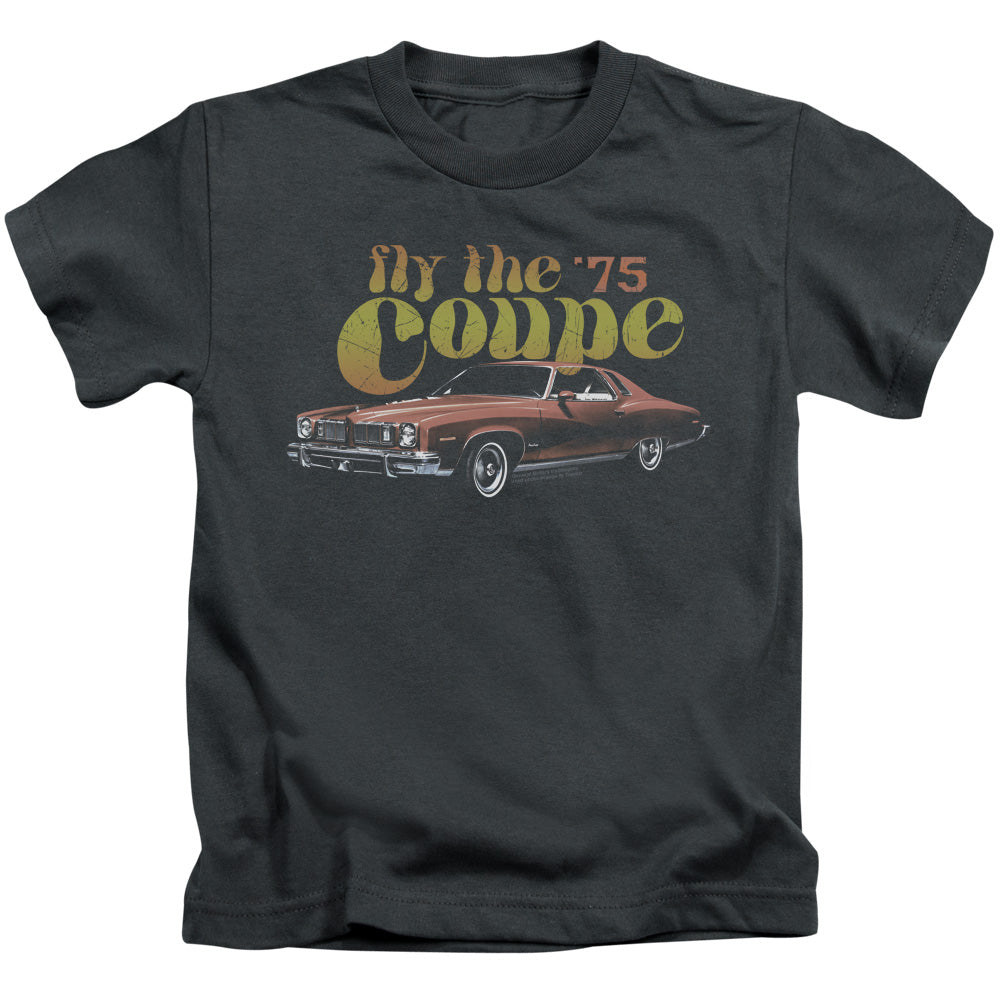 Pontiac Fly The Coupe Juvenile Kids Youth T Shirt Charcoal