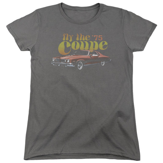 Pontiac Fly The Coupe Womens T Shirt Charcoal