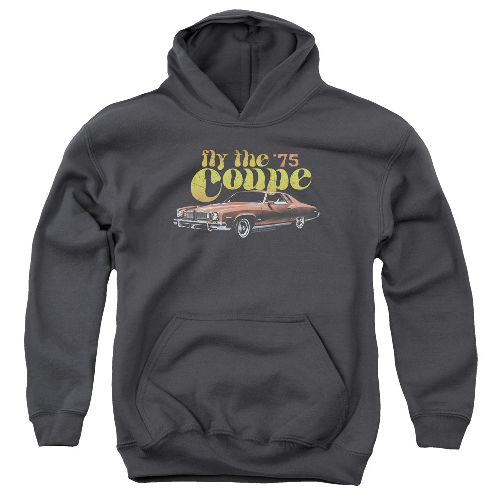 Pontiac Fly The Coupe Kids Youth Hoodie Charcoal