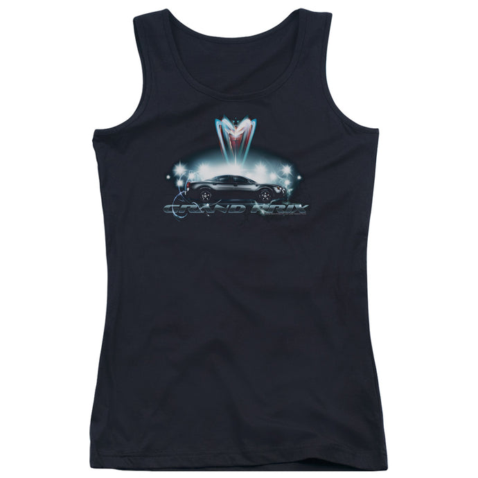 Pontiac Silver Grand Prix Womens Tank Top Shirt Black