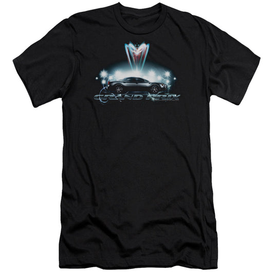 Pontiac Silver Grand Prix Slim Fit Mens T Shirt Black