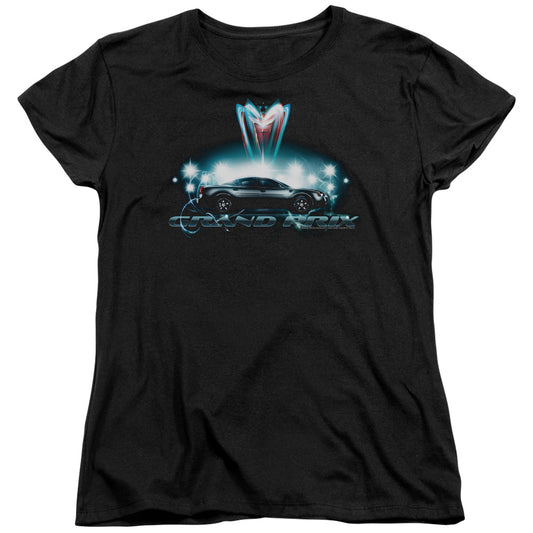 Pontiac Silver Grand Prix Womens T Shirt Black