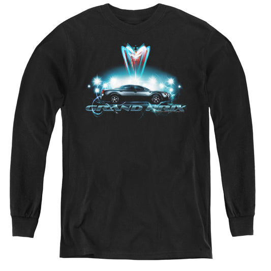 Pontiac Silver Grand Prix Long Sleeve Kids Youth T Shirt Black