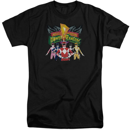 Power Rangers Rangers Unite Mens Tall T Shirt Black