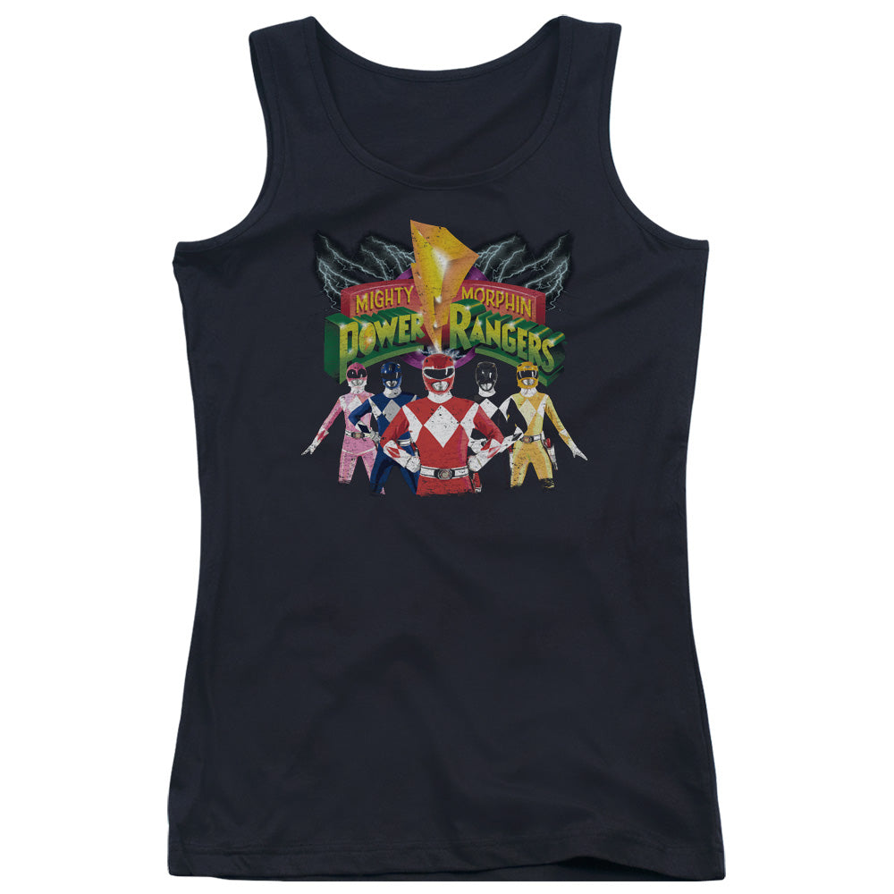 Power Rangers Rangers Unite Womens Tank Top Shirt Black