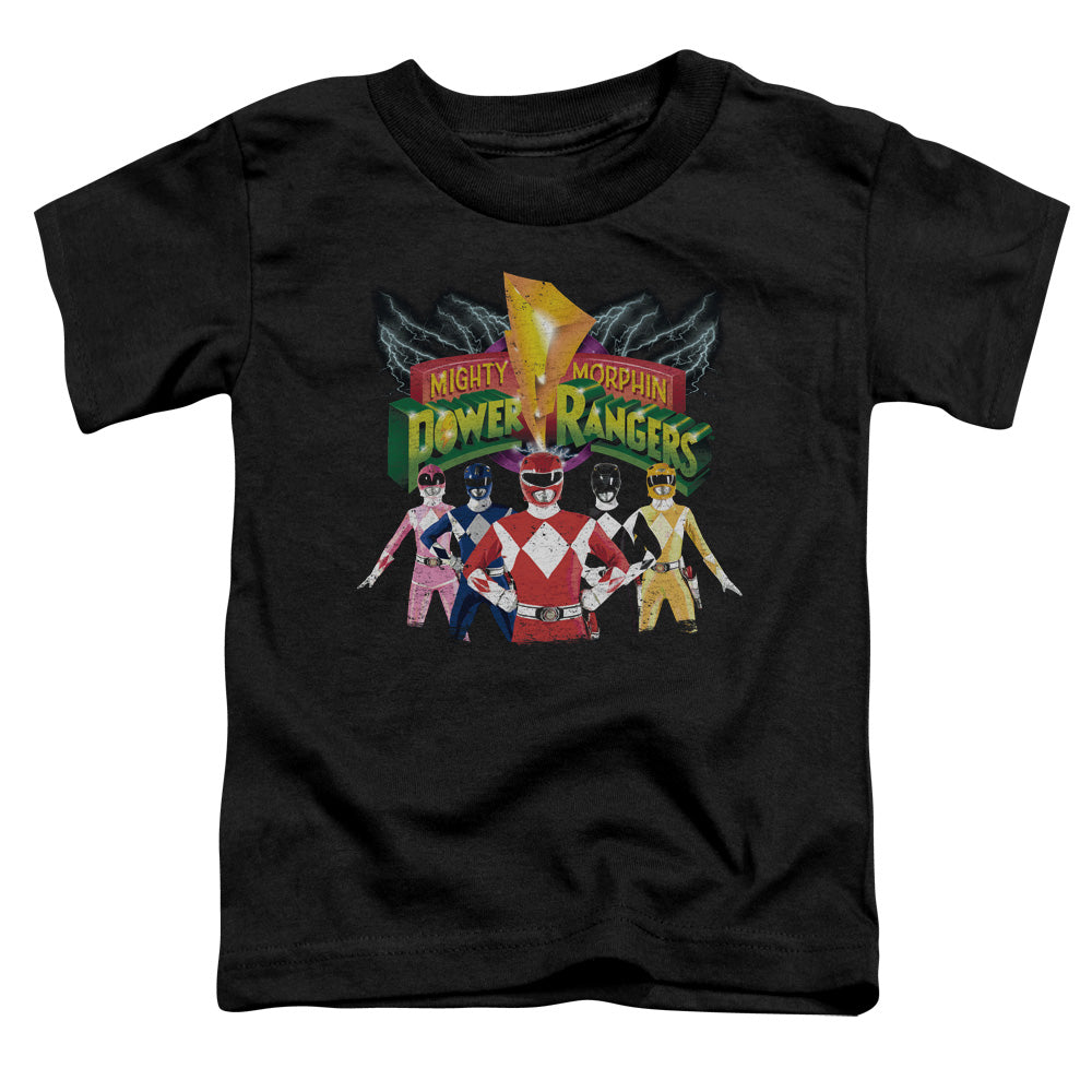 Power Rangers Rangers Unite Toddler Kids Youth T Shirt Black