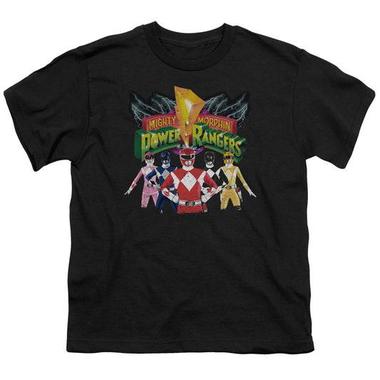 Power Rangers Rangers Unite Kids Youth T Shirt Black