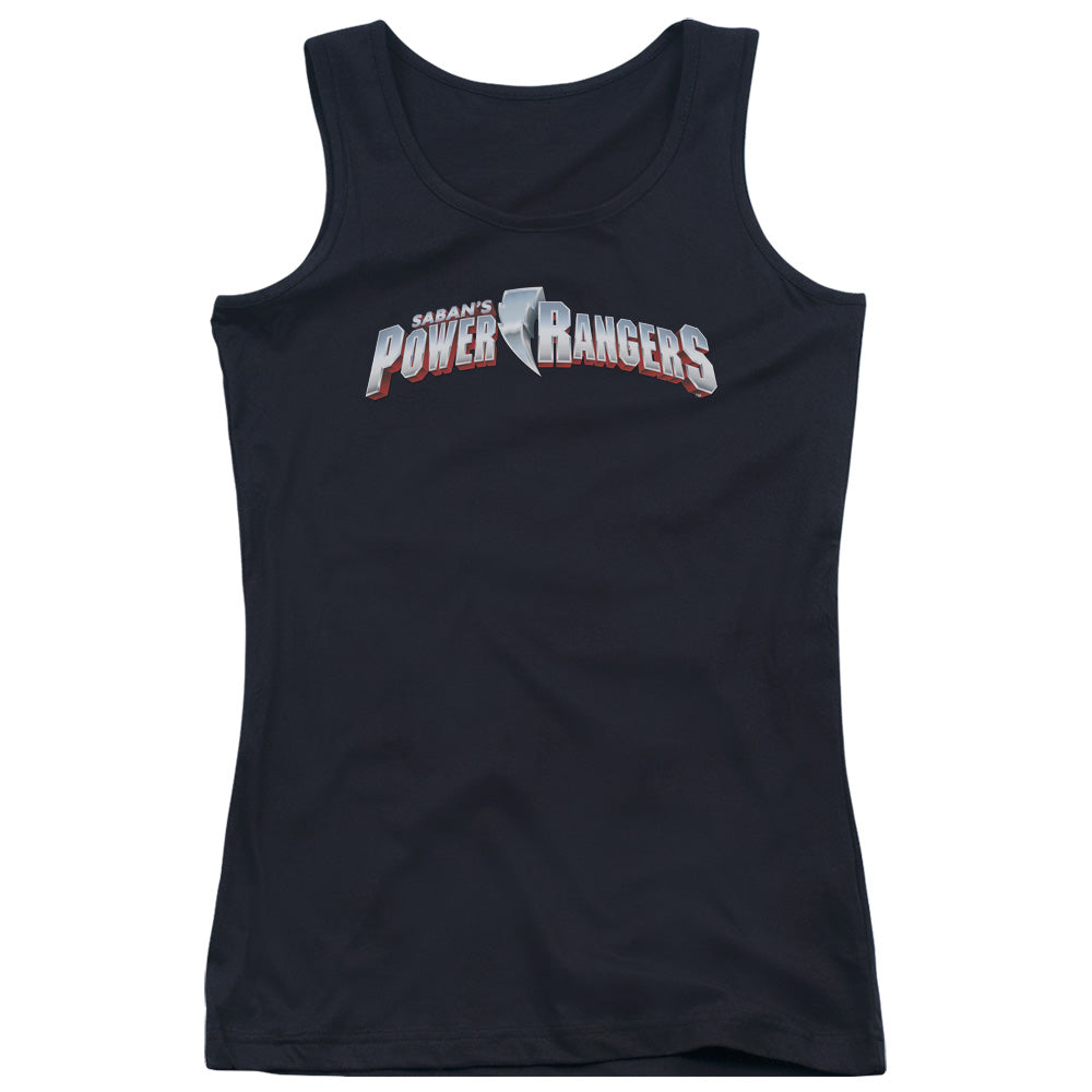 Power Rangers New Logo Womens Tank Top Shirt Black