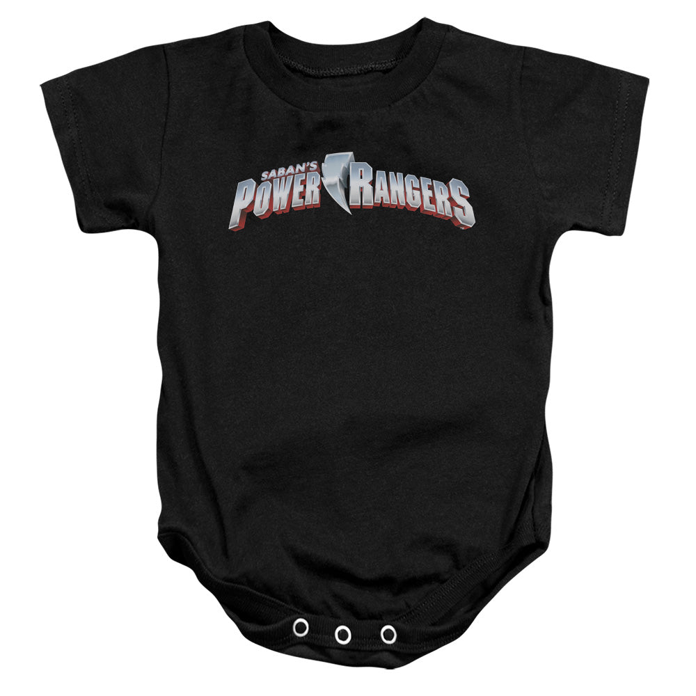 Power Rangers New Logo Infant Baby Snapsuit Black