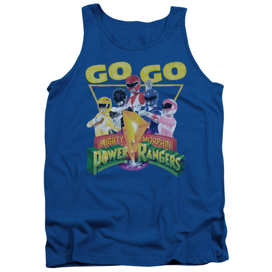 Power Rangers Go Go Mens Tank Top Shirt Royal Blue